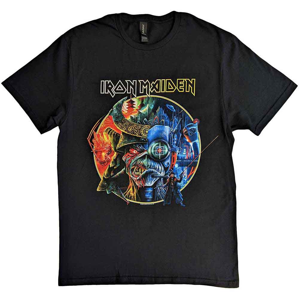 Iron Maiden - The Future Past Tour '23 Circle Art - T-Shirt Black