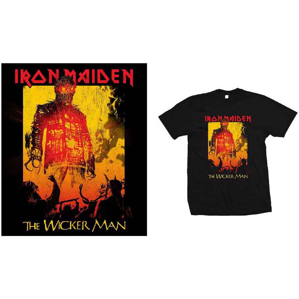Iron Maiden - The Wicker Man Fire - T-Shirt Black