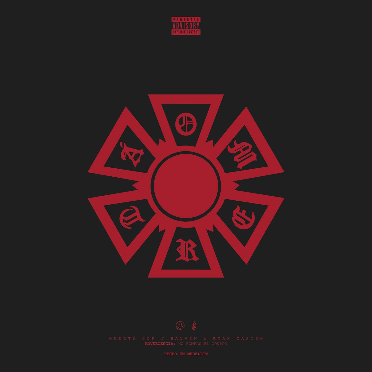 J Balvin & Ryan Castro - Omertá [Red] - Vinyl