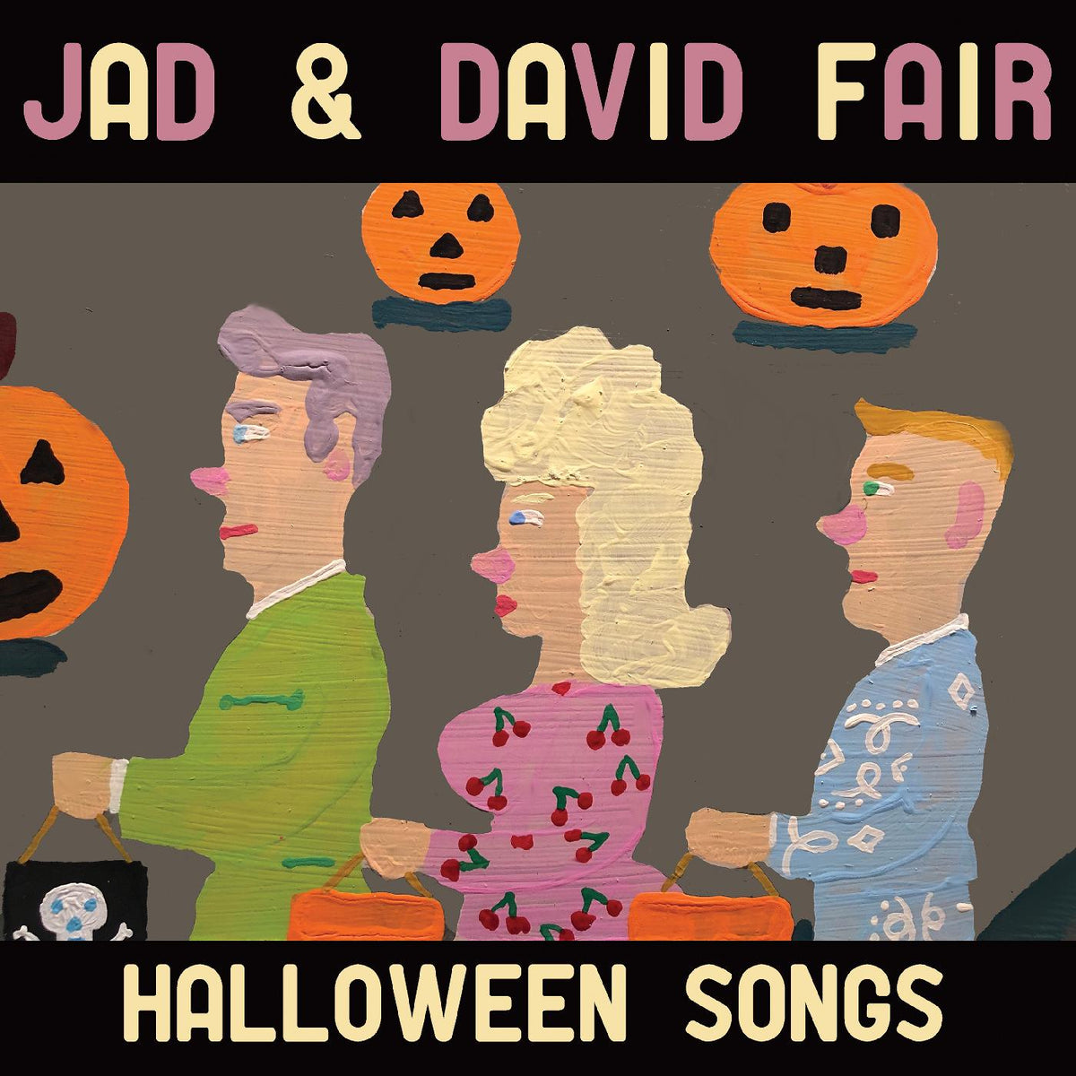 Jad & David Fair - Halloween Songs (Opaque Orange with Black Swirl Vinyl) - Vinyl