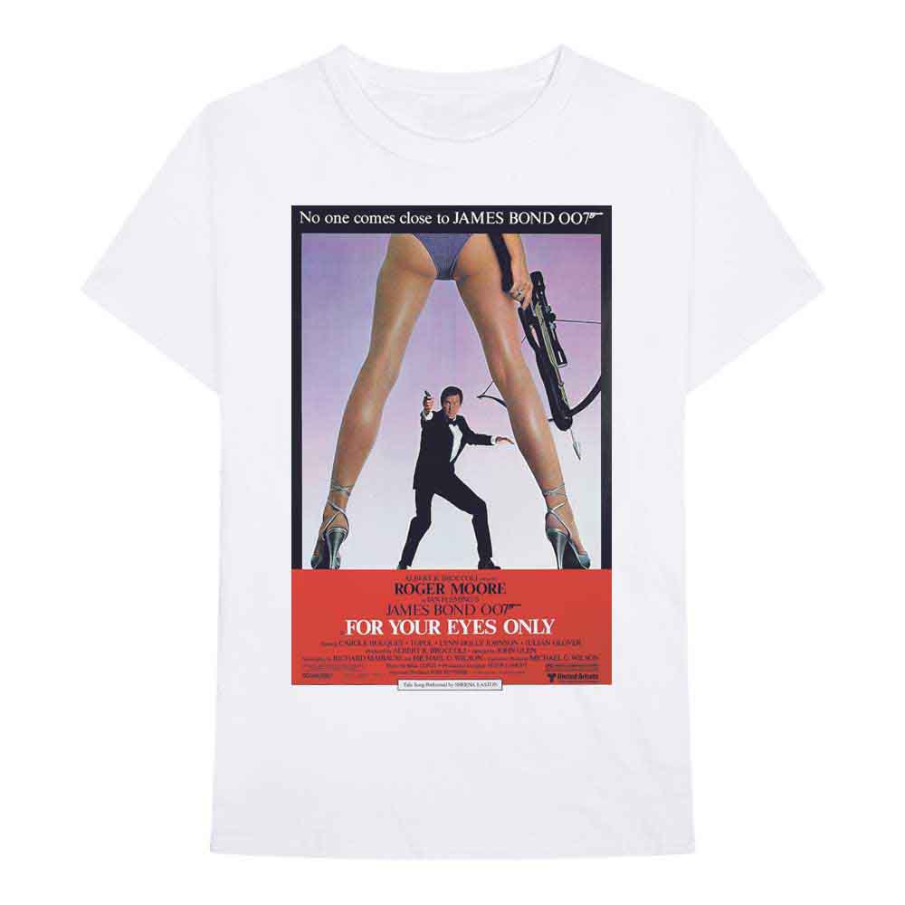 James Bond 007 - For Your Eyes Poster - T-Shirt White