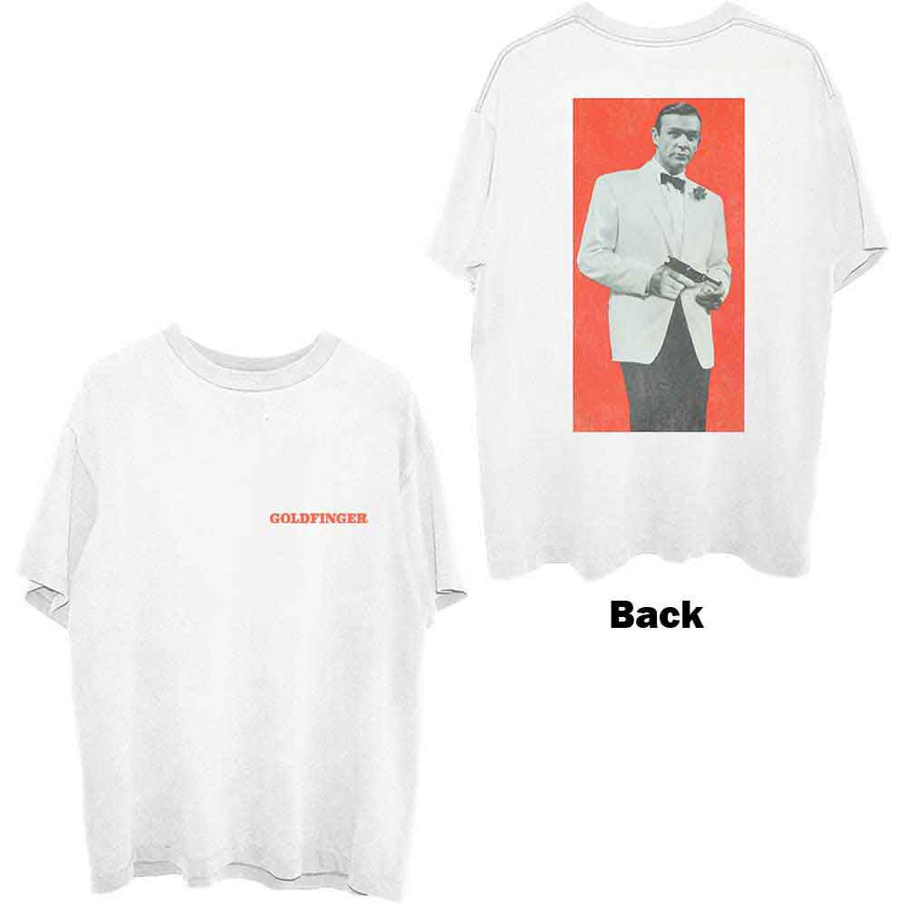 James Bond 007 - Goldfinger Profile - T-Shirt White