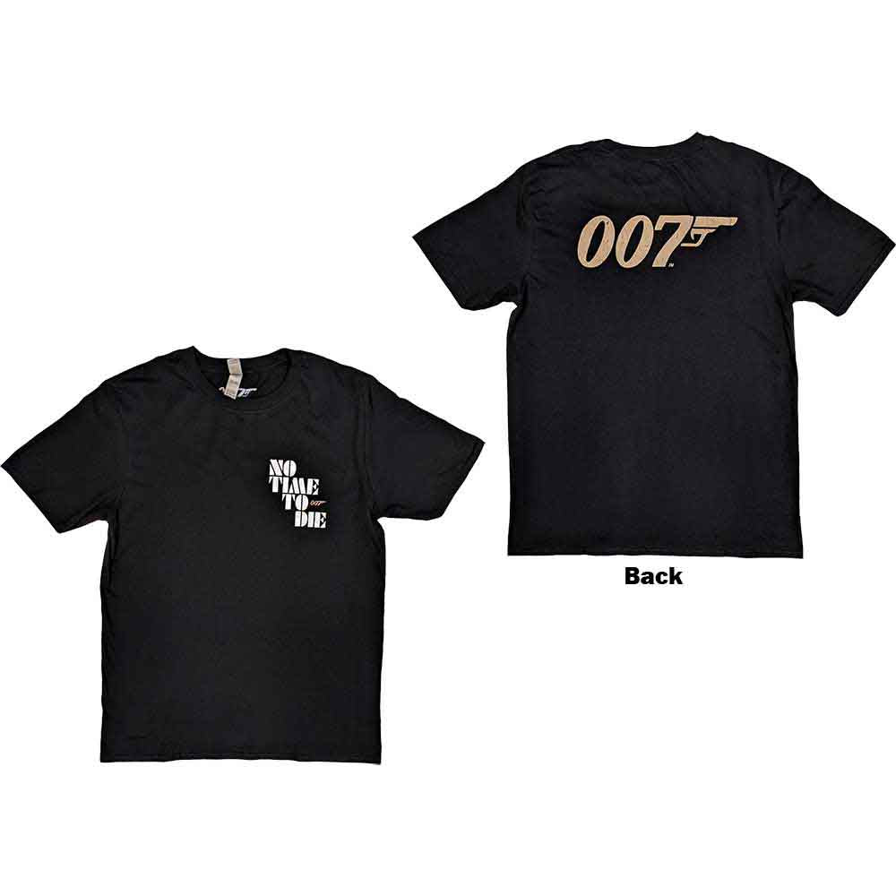 James Bond 007 - No Time To Die & Logo - T-Shirt Black