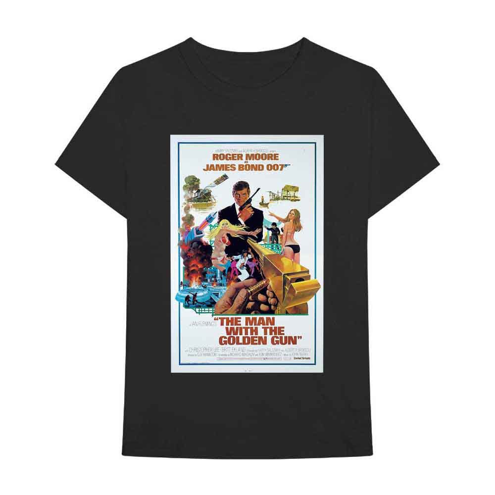James Bond 007 - The Man With The Golden Gun Poster - T-Shirt Black