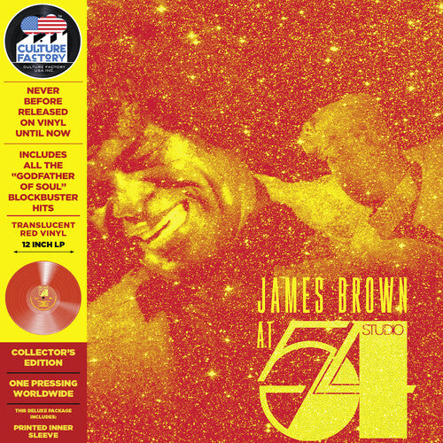 James Brown - At Studio 54 New York City (Colored Vinyl, Deluxe Edition, Limited Edition, Red, Remastered) - Vinyl