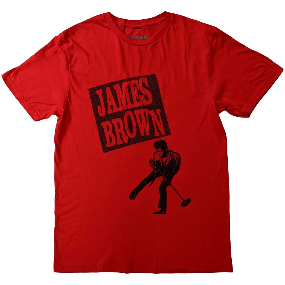 James Brown - James Halftone - Red