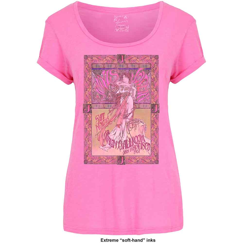 Janis Joplin - Avalon Ballroom '67 - T-Shirt Pink
