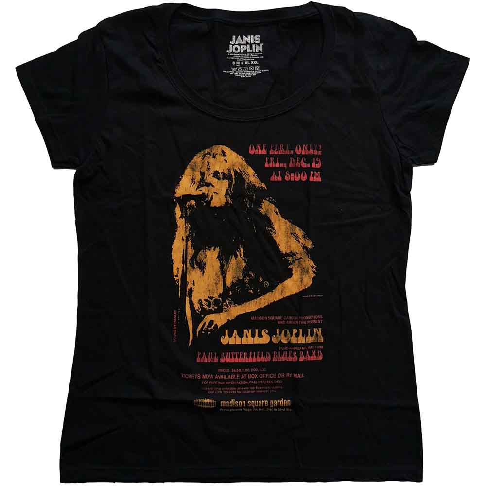 Janis Joplin - Madison Square Garden - T-Shirt Black