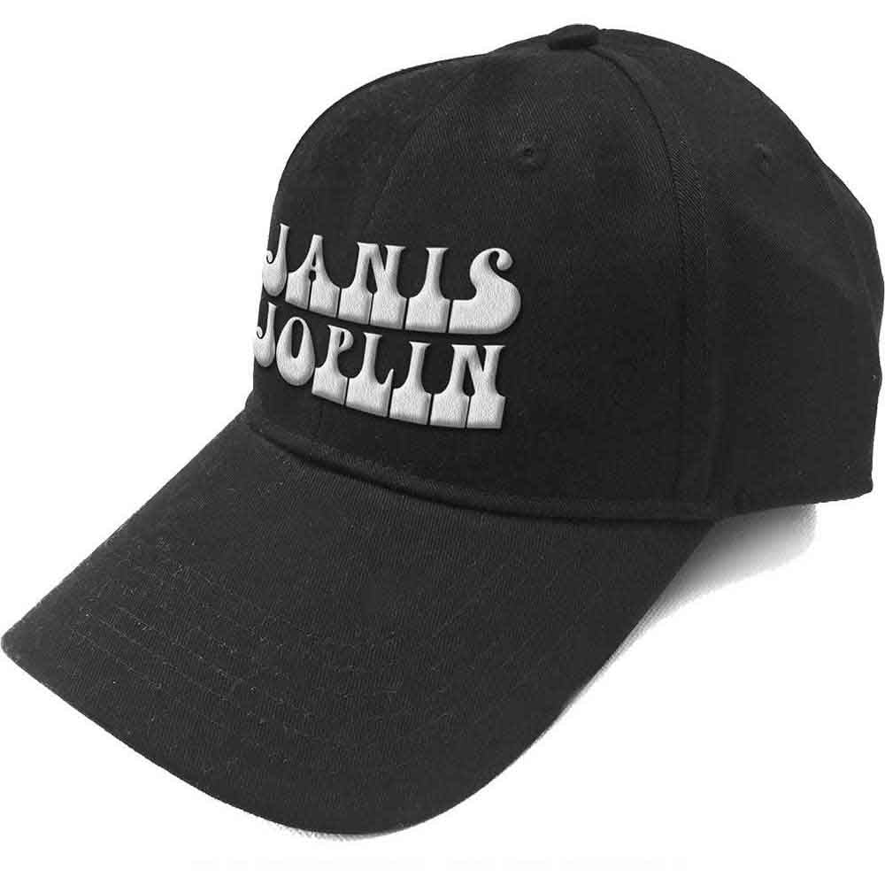 Janis Joplin - White Logo - Hat Black