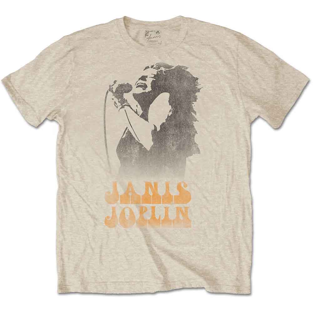 Janis Joplin - Working The Mic - T-Shirt Neutral