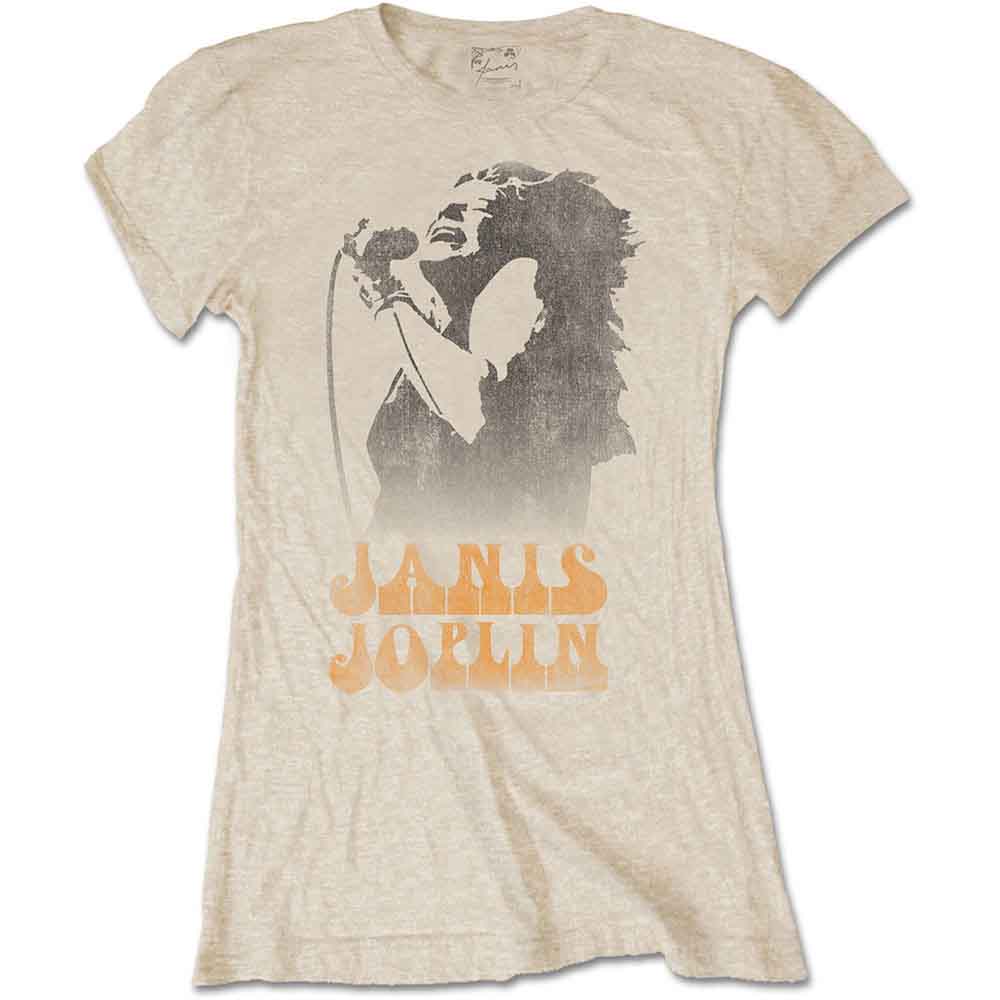 Janis Joplin - Working The Mic - T-Shirt Neutral