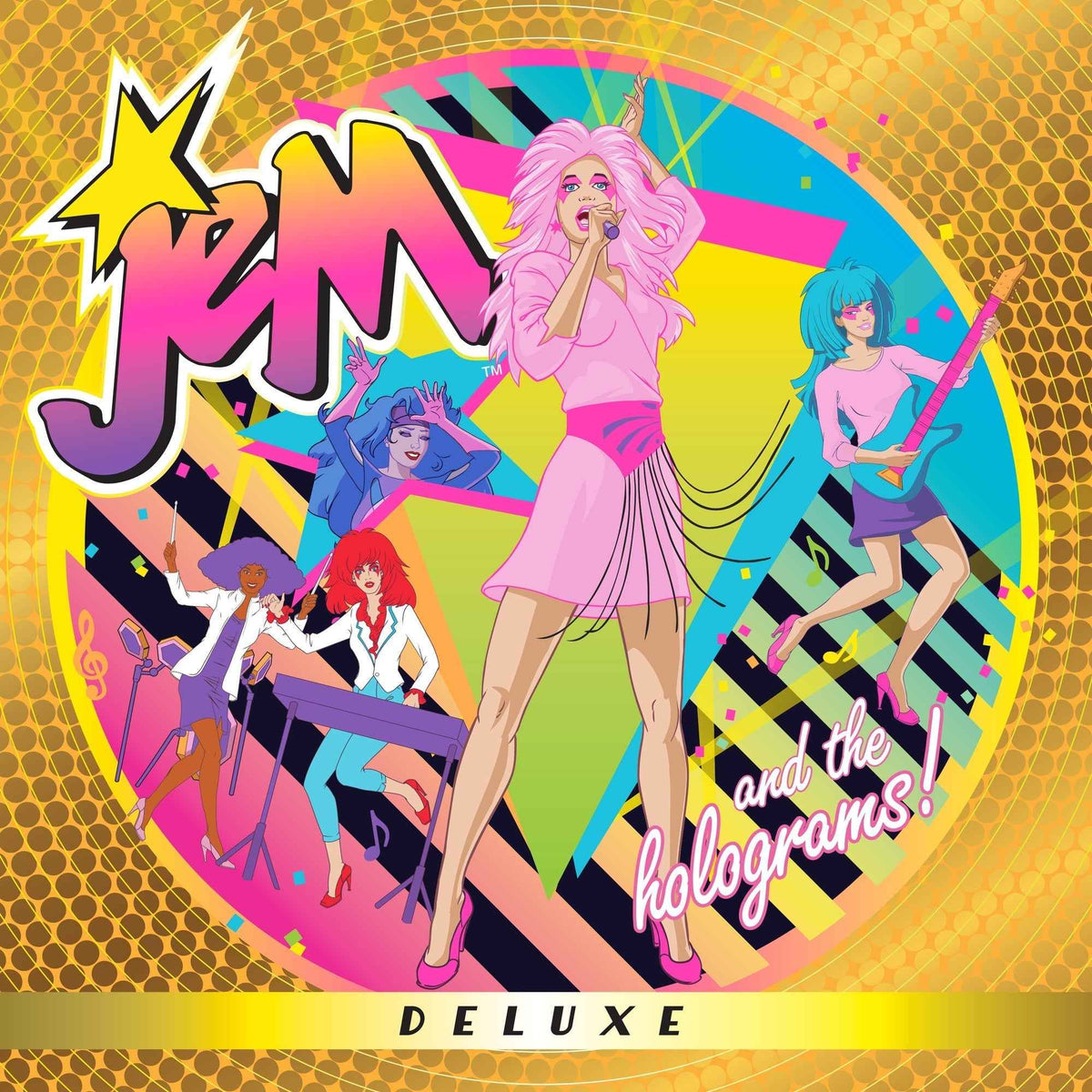 Jem And The Holograms - Jem And The Holograms (Deluxe) (Lemonade Glitter Vinyl) - Vinyl
