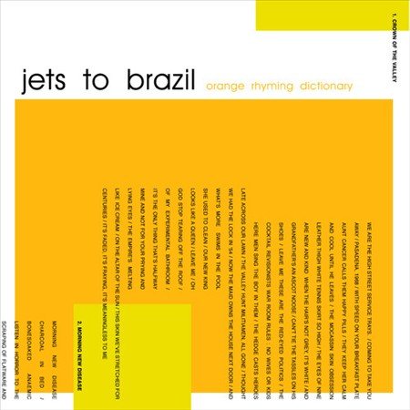 Jets To Brazil - Orange Rhyming Dictionary (180 Gram Vinyl) (2 Lp's) - Vinyl