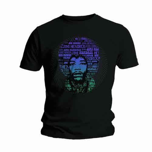 Jimi Hendrix - Afro Speech - T-Shirt Black