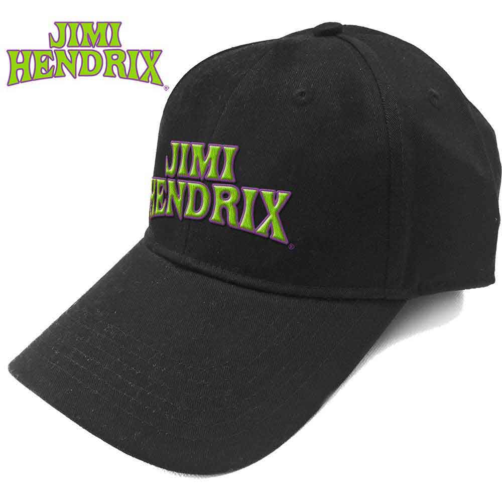 Jimi Hendrix - Arched Logo - Hat Black