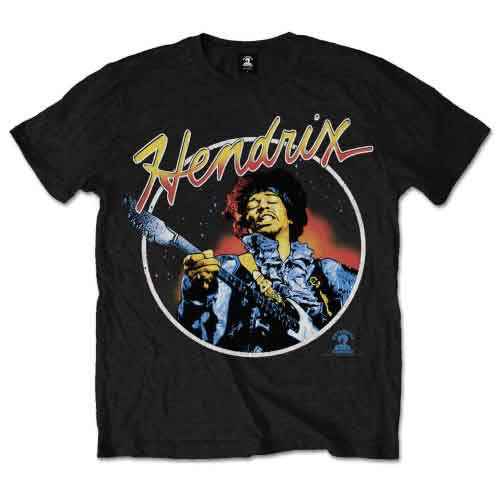 Jimi Hendrix - Script Circle - T-Shirt