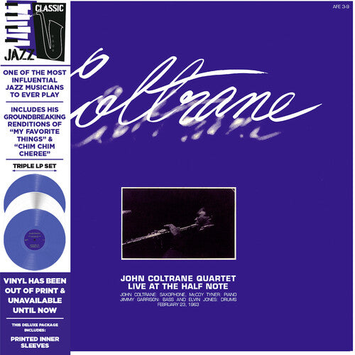 John Coltrane Quartet - Live at the Half Note (Blue & White Colored Vinyl, Deluxe Edition, Limited Edition) (3 Lp's) - Vinyl