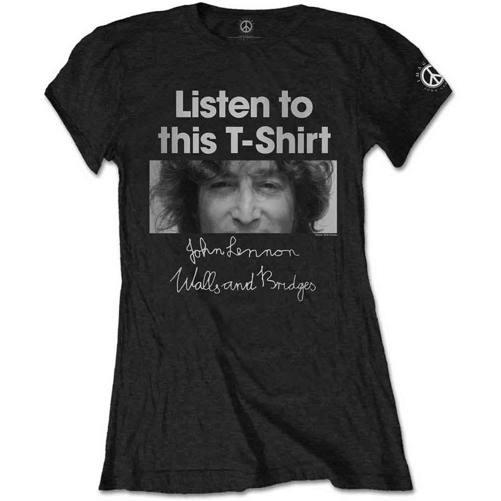John Lennon - Listen Lady - T-Shirt Black