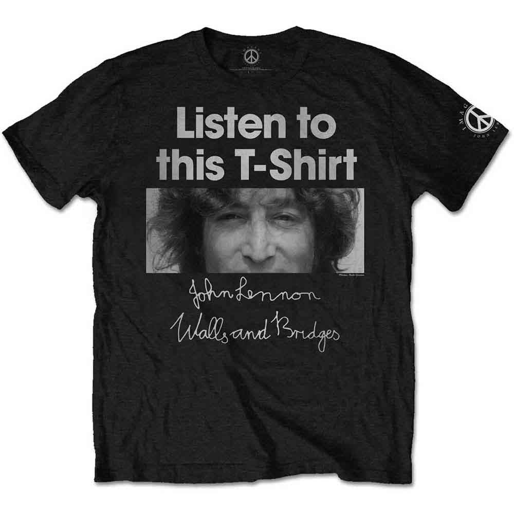 John Lennon - Listen Lady - T-Shirt Black
