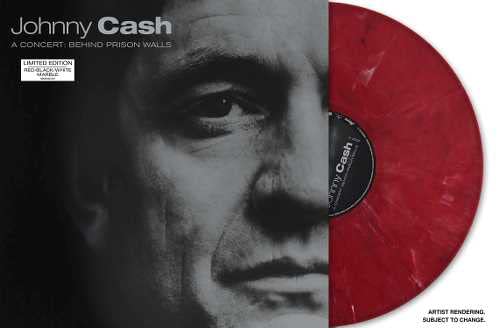 Johnny Cash - A Concert: Behind Prison Walls (Limited Edition, Red, Black, & White Marble Colored Vinyl) - Vinyl