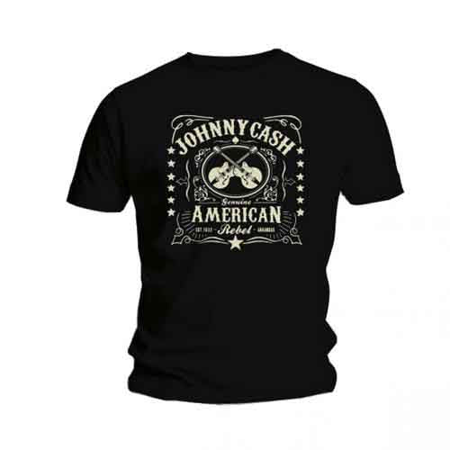 Johnny Cash - American Rebel - T-Shirt Black