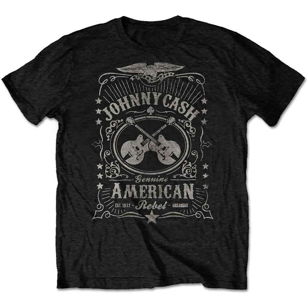 Johnny Cash - American Rebel - T-Shirt Black