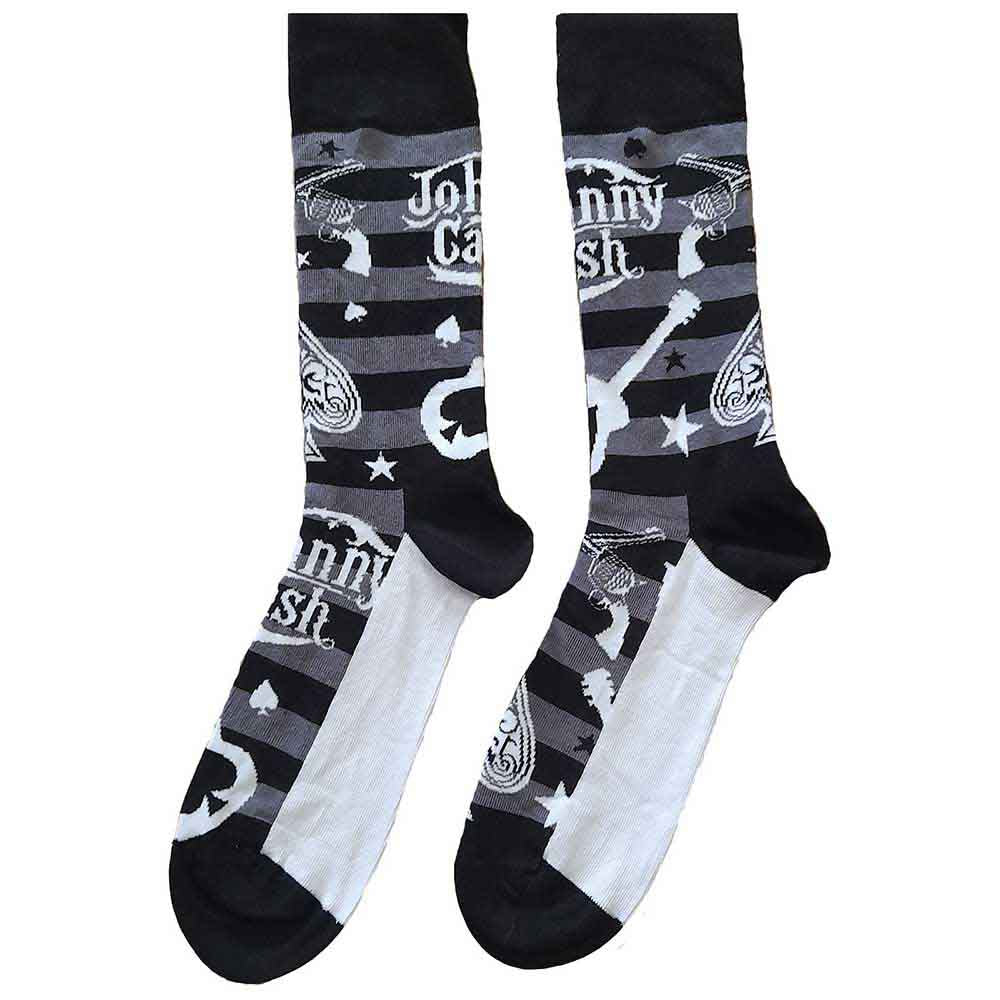 Johnny Cash - Guitars 'n Guns - Socks Black, White, Grey