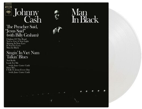 Johnny Cash - Man In Black (Limited Edition, 180 Gram Crystal Clear Vinyl) [Import] - Vinyl