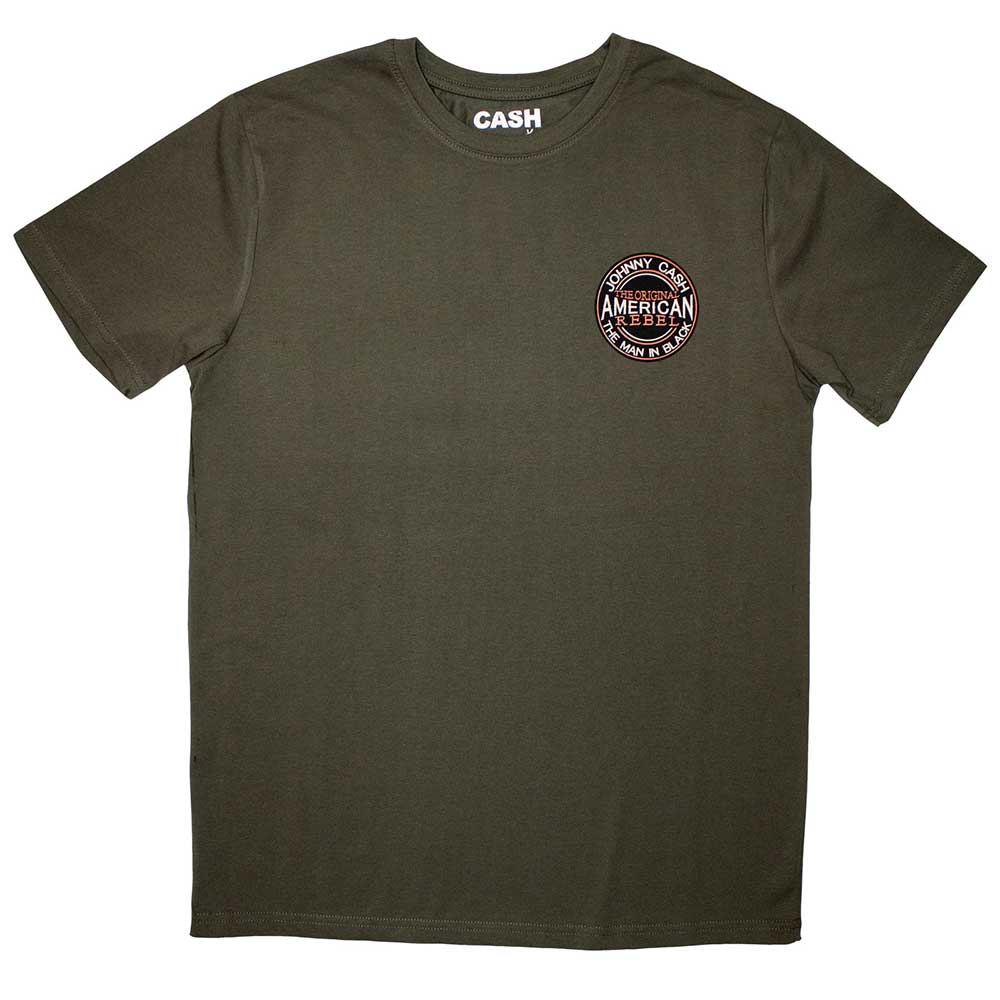 Johnny Cash - Mini American Rebel Logo - Green