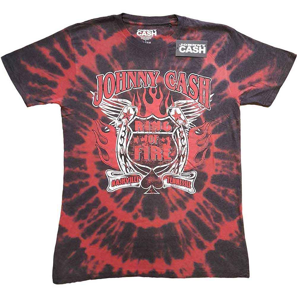 Johnny Cash - Ring of Fire - T-Shirt Red