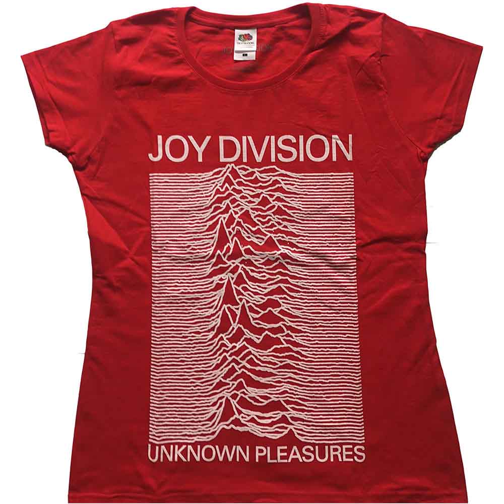 Joy Division - Unknown Pleasures - T-Shirt Red