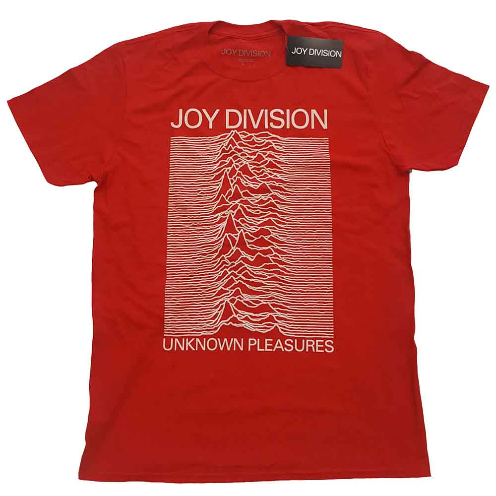 Joy Division - Unknown Pleasures White On Red - Red