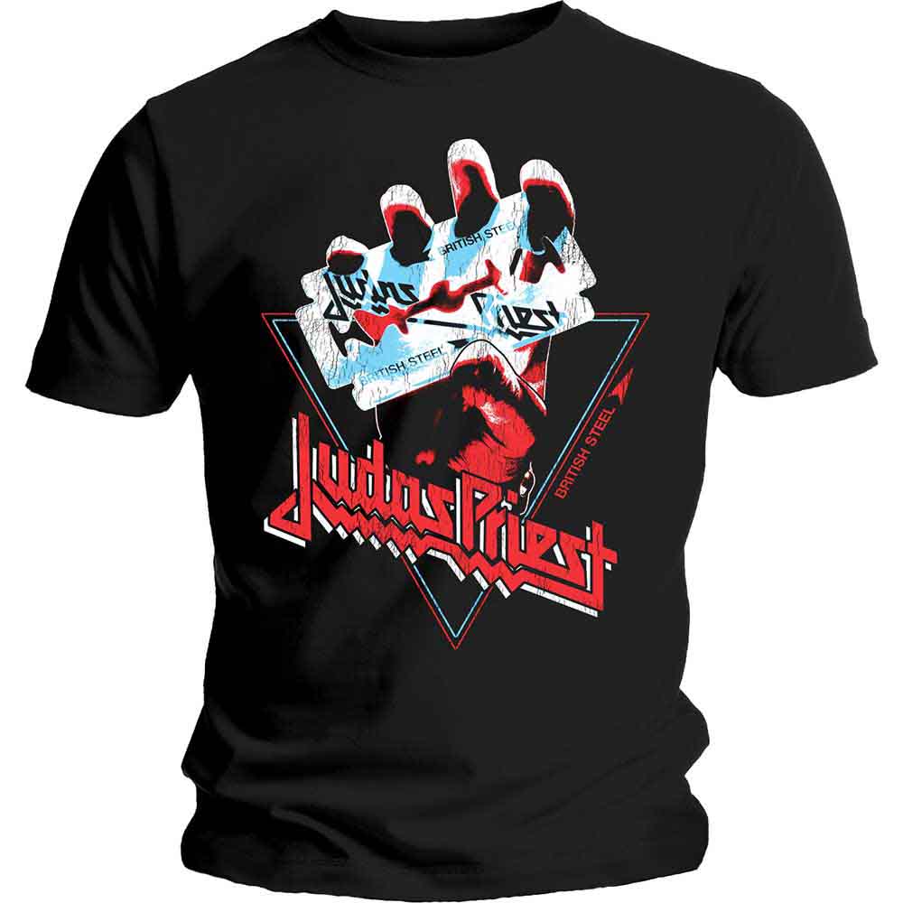 Judas Priest - British Steel Hand Triangle - T-Shirt Black