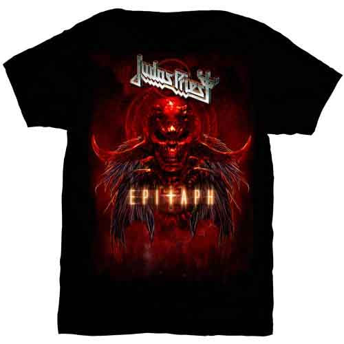 Judas Priest - Epitaph Red Horns - T-Shirt Black