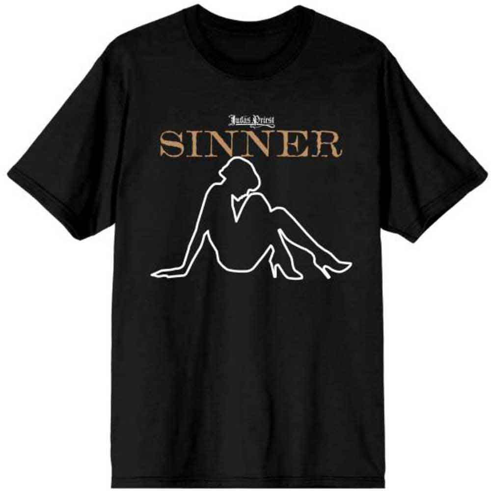 Judas Priest - Sin After Sin Sinner Slogan Lady - T-Shirt Black