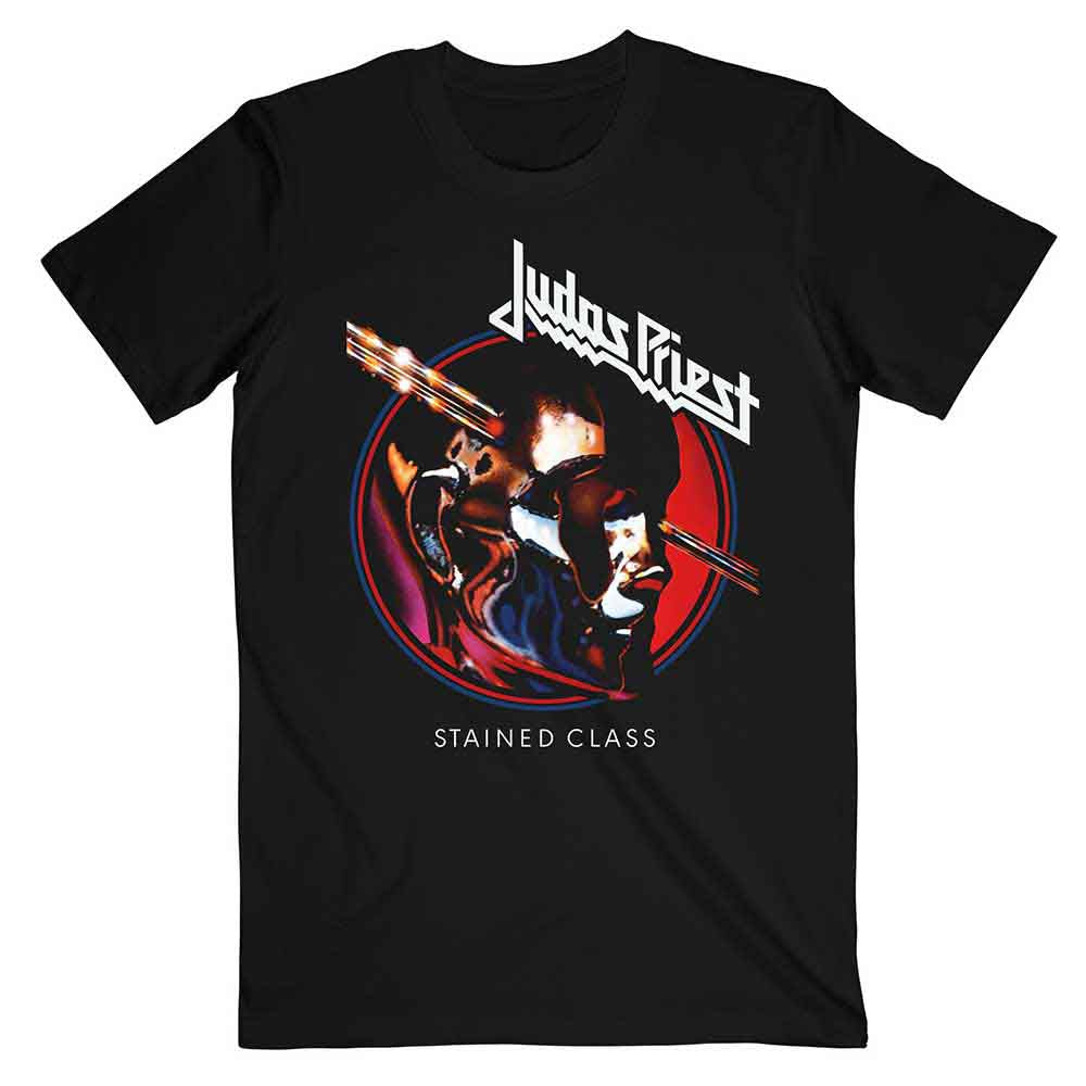 Judas Priest - Stained Class Album Circle - T-Shirt Black