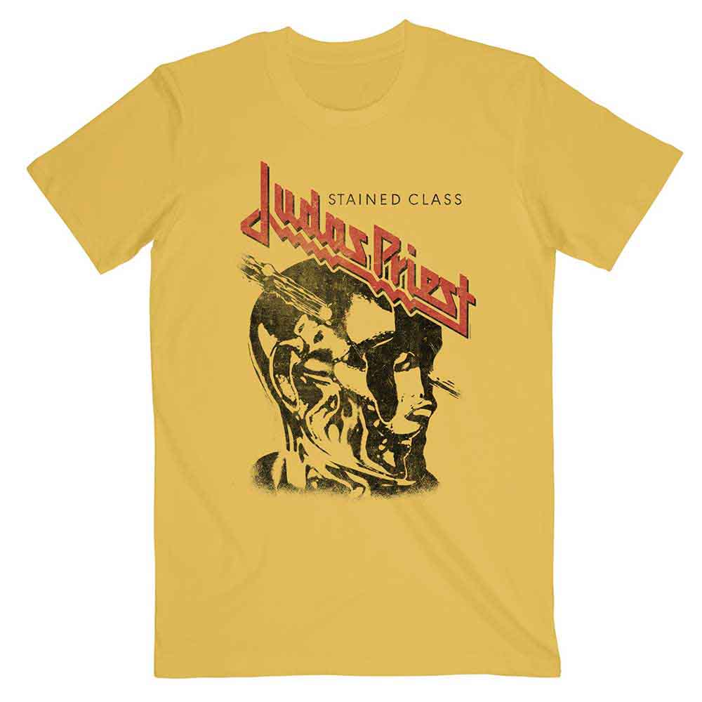 Judas Priest - Stained Class Vintage Head - T-Shirt Yellow