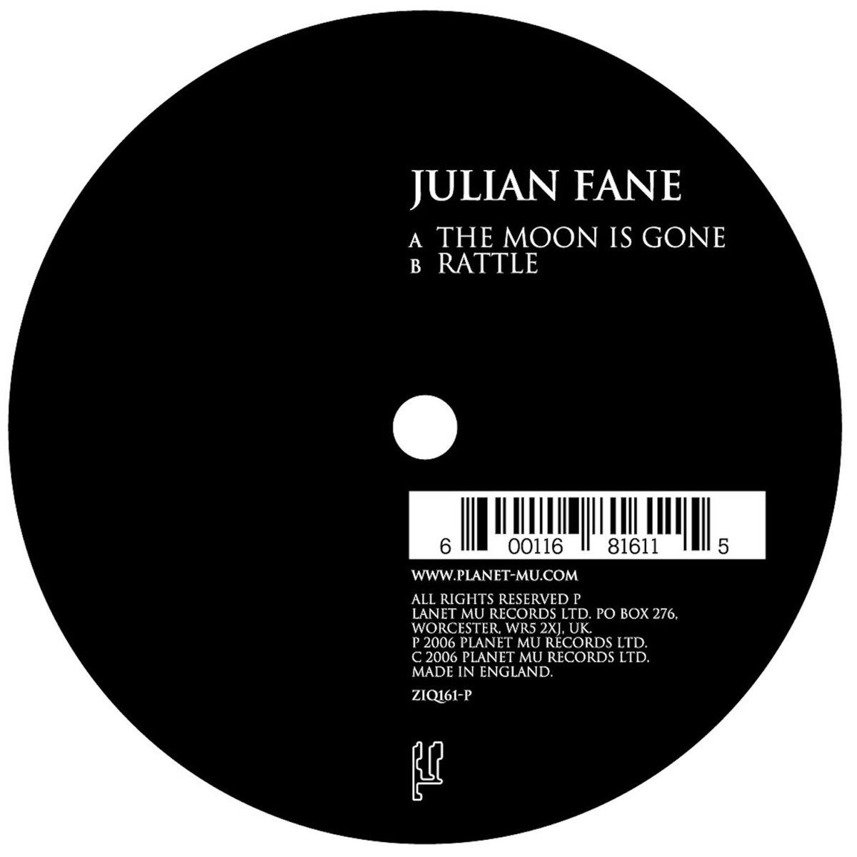 Julian Fane - The Moon Is Gone - 7" - Vinyl