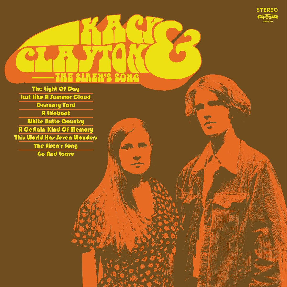 Kacy & Clayton - The Siren's Song (TRANSPARENT ORANGE VINYL) - Vinyl