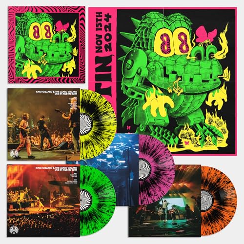 King Gizzard & The Lizard Wizard - King Gizzard - Live In Austin '24 (4Lp Neon Splatter Vinyl Box Set) - Vinyl