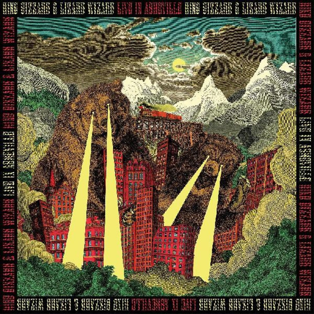 King Gizzard & The Lizard Wizard - Live In Asheville ‘19 (US Fuzz Club Official Bootleg) (DELUXE EDITION, INDIE EXCLUSIVE, GREEN, RED, & GOLD VINYL) - Vinyl
