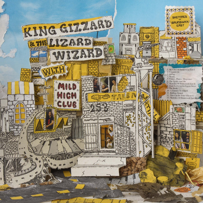 King Gizzard & The Lizard Wizard/ Mild High Club - Sketches Of Brunswick East (Limited Edition, "Migraine Edition" Yellow & Black Colored Vinyl) - Vinyl
