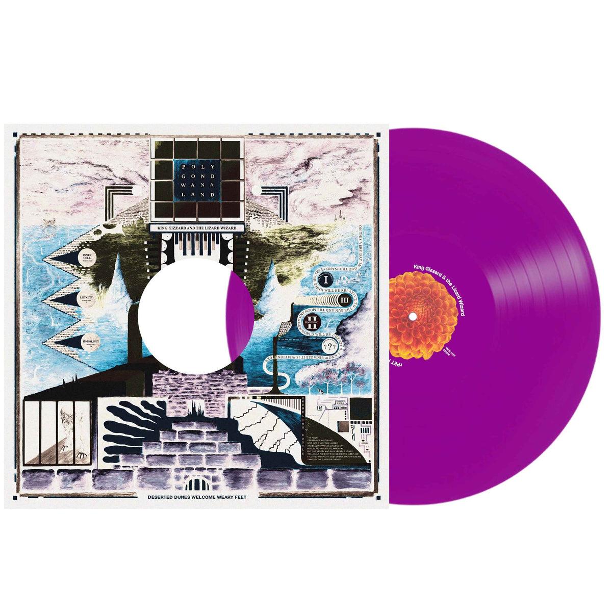 King Gizzard & The Lizard Wizard - Polygondwanaland (100% Recycled Plastic (r-PET), 180 Gram Translucent Purple) - Vinyl