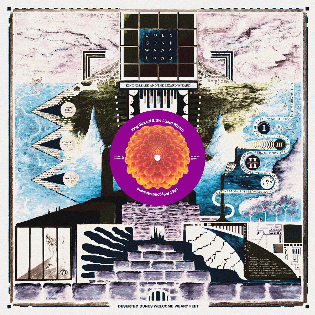 King Gizzard & The Lizard Wizard - Polygondwanaland (100% Recycled Plastic (r-PET), 180 Gram Translucent Purple) - Vinyl