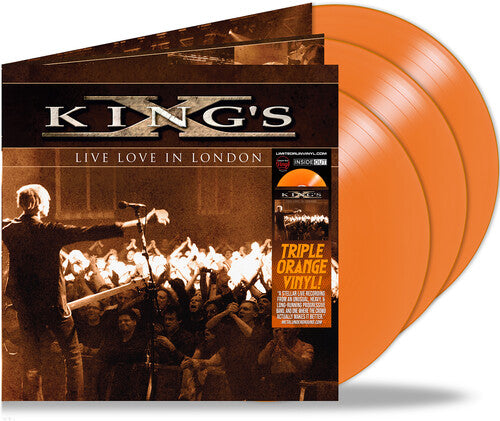 King's X - Live Love in London (Orange Colored Vinyl, Gatefold LP Jacket) (3 Lp's) - Vinyl