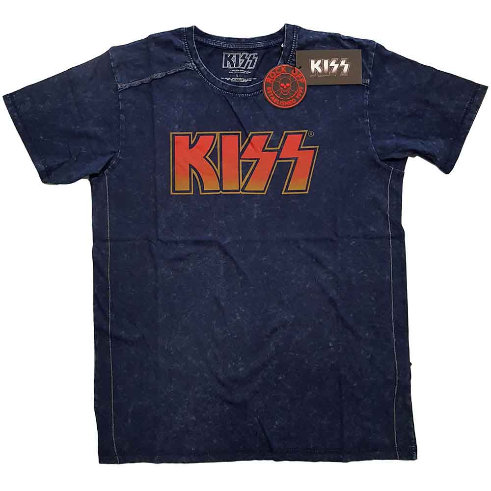 Kiss - Classic Logo - T-Shirt Blue
