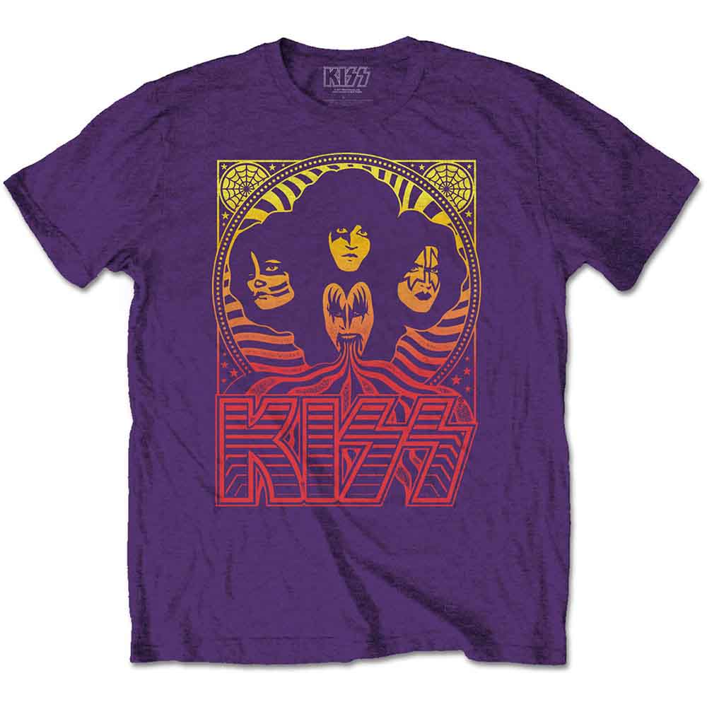 Kiss - Gradient Group - T-Shirt Purple