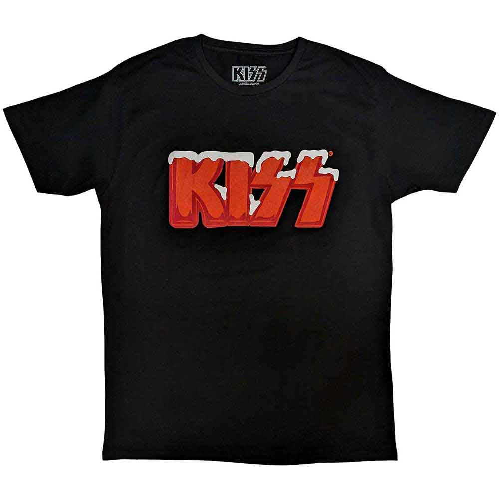Kiss - Holiday Logo - T-Shirt Black