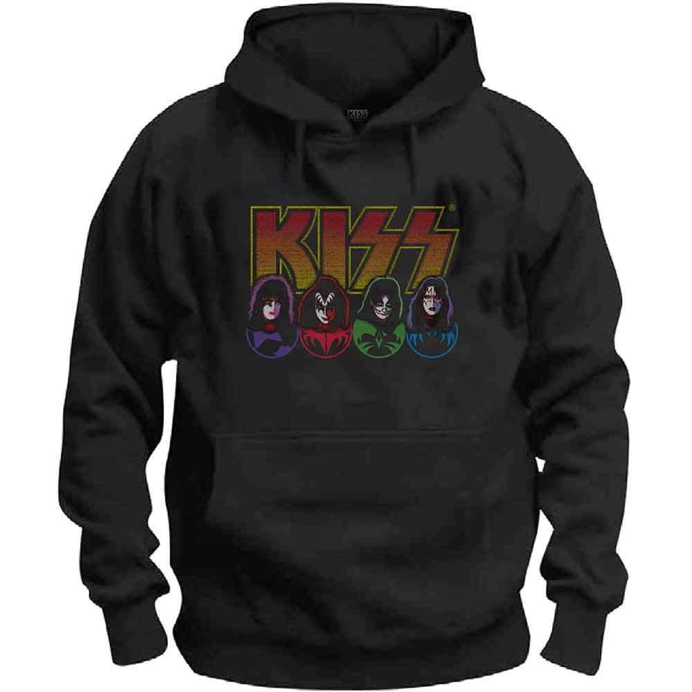 Kiss - Logo, Faces & Icons - Sweatshirt Black