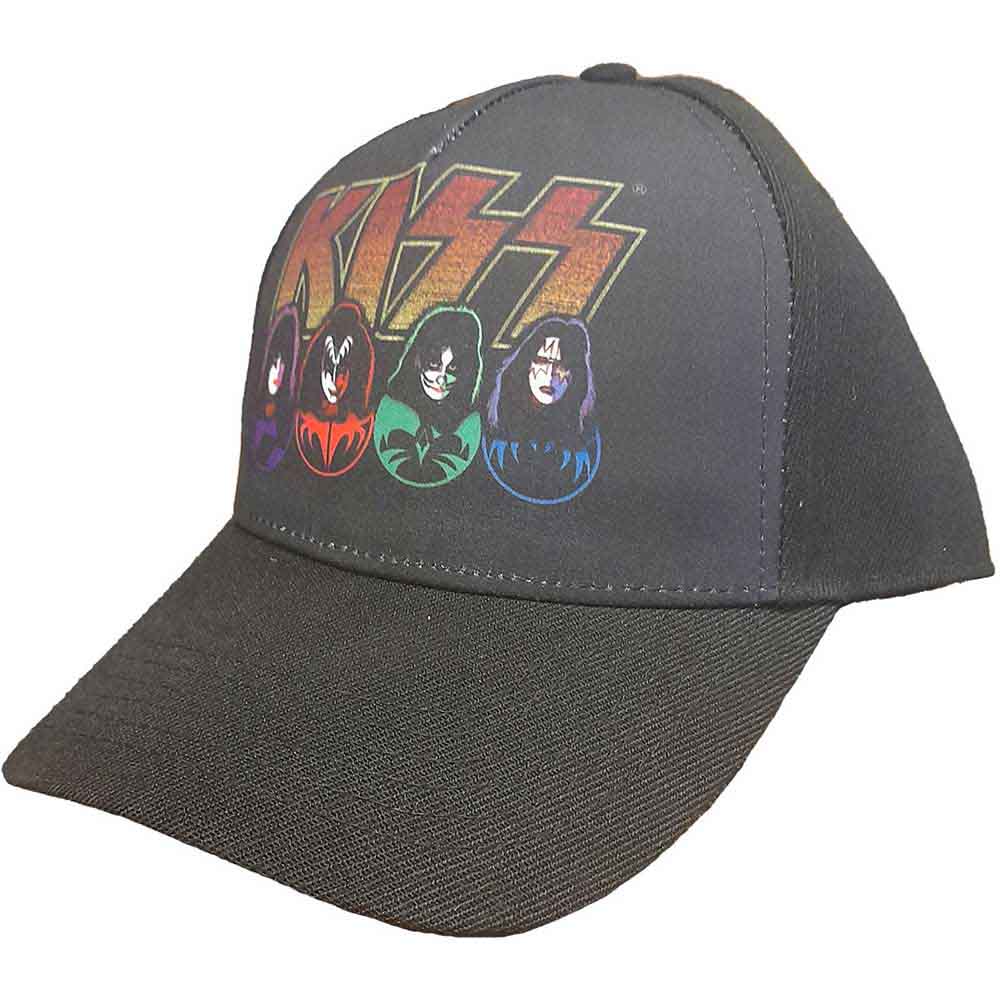 Kiss - Logo - Faces & Icons - Hat Black